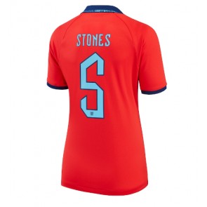 England John Stones #5 Replica Away Stadium Shirt for Women World Cup 2022 Short Sleeve